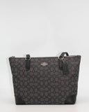 Coach Cartera Signature Con Cierre - Negra