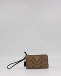 Coach Billetera Double Con Cierre - Canvas