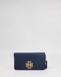 Tory Burch Cartera Britten Zip - Billetera Azul