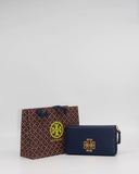 Tory Burch Cartera Britten Zip - Billetera Azul