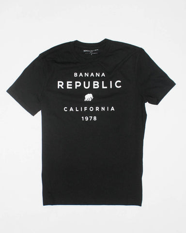 Banana Republic Polera Modern Logo - Negro