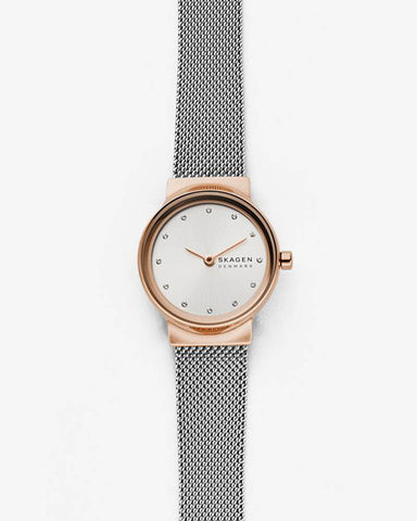 Skagen Reloj Freja Stainless Steel Mesh Dress Quartz - Mujer